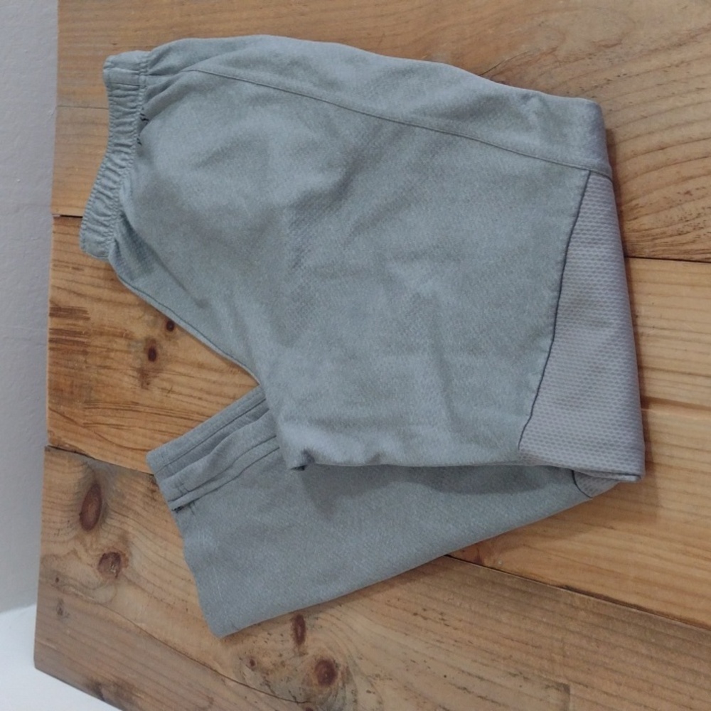 Nike Drawstring Waist Gray Dri Fit High Waist Track Pants Ankle Zippers Size S - Picture 9 of 11